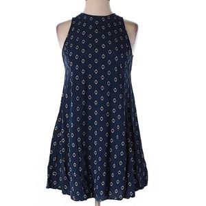 Old Navy Dark Blue Sheath Printed Dress